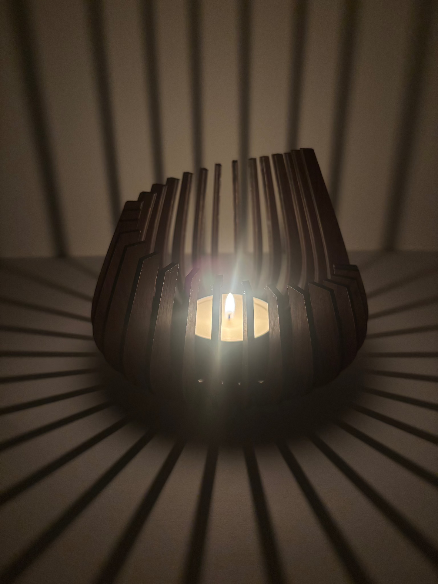 Wooden Candle Holders - Spiral in 3 sizes