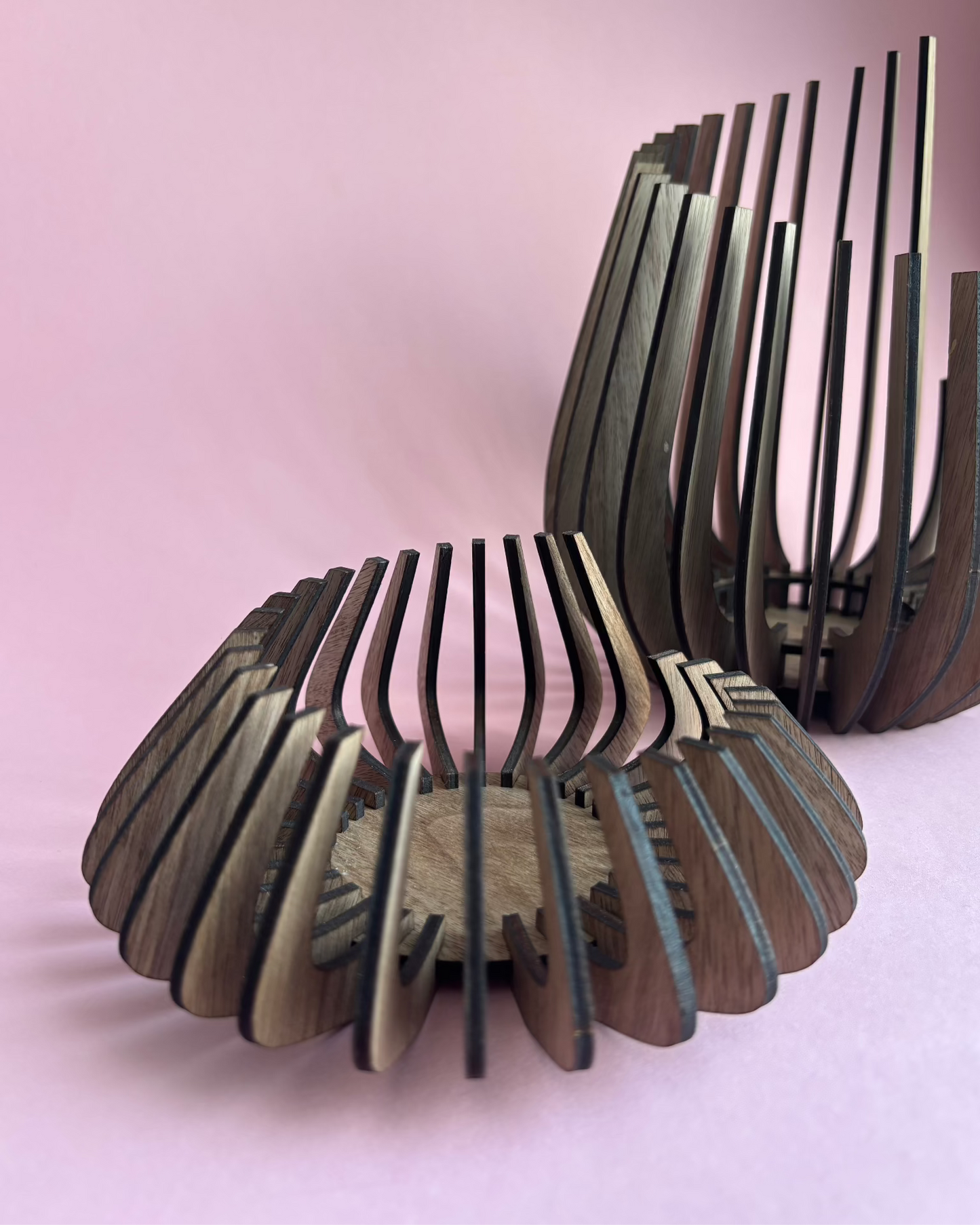 Wooden Candle Holders - Spiral in 3 sizes