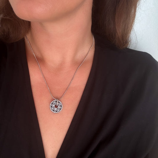 Donna Necklace in Silver