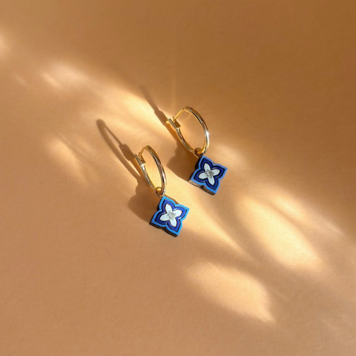 Pipa Mini Hoops in Blue