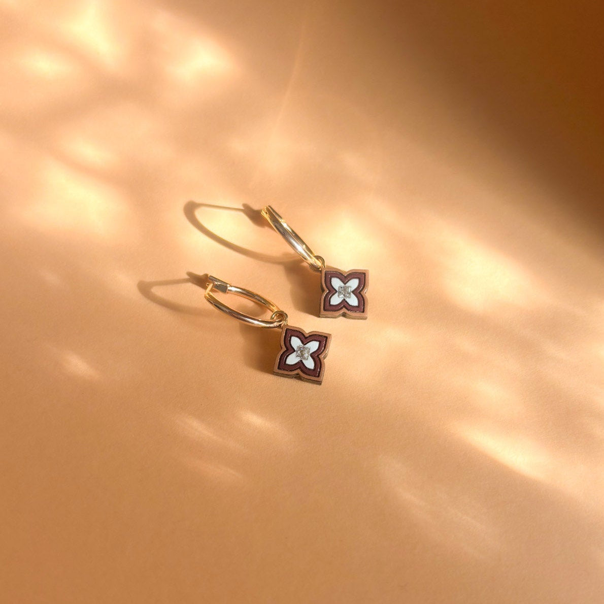 Pipa Mini Hoops in Brown