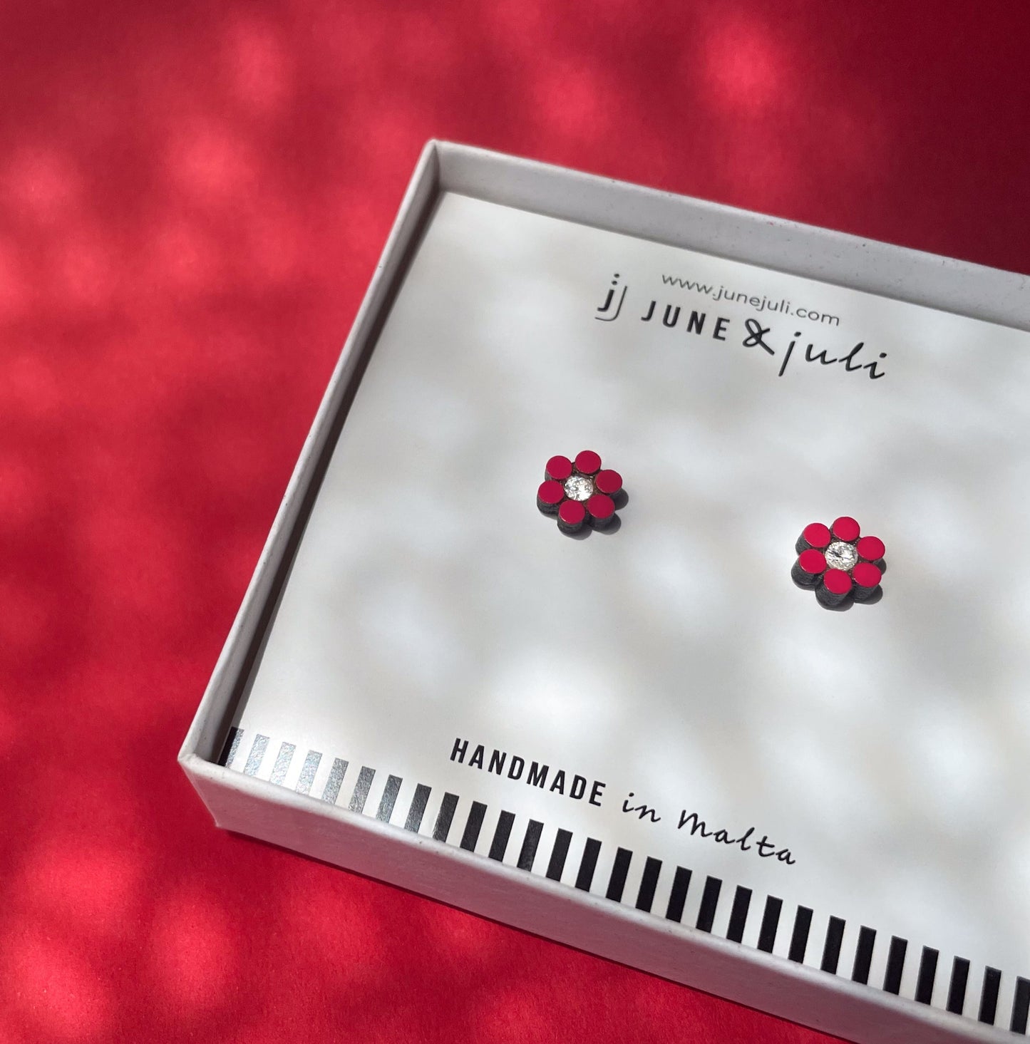 Daisy Flower Studs in Mykonos Colours