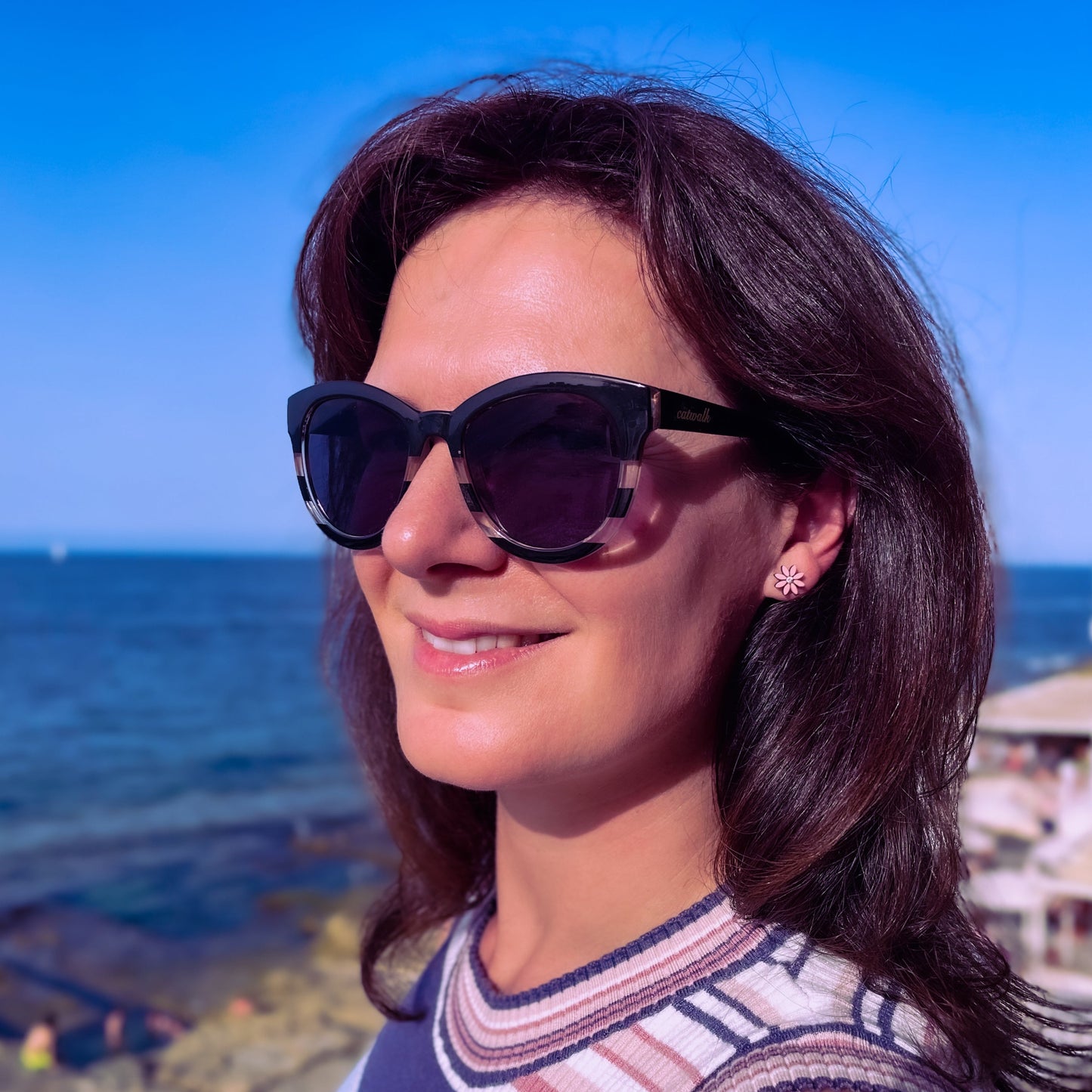 Dahlia Flower Studs in Pastel Colours