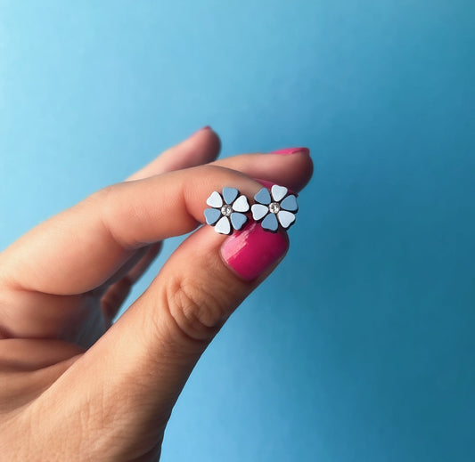 Marigold Flower Stud Earrings