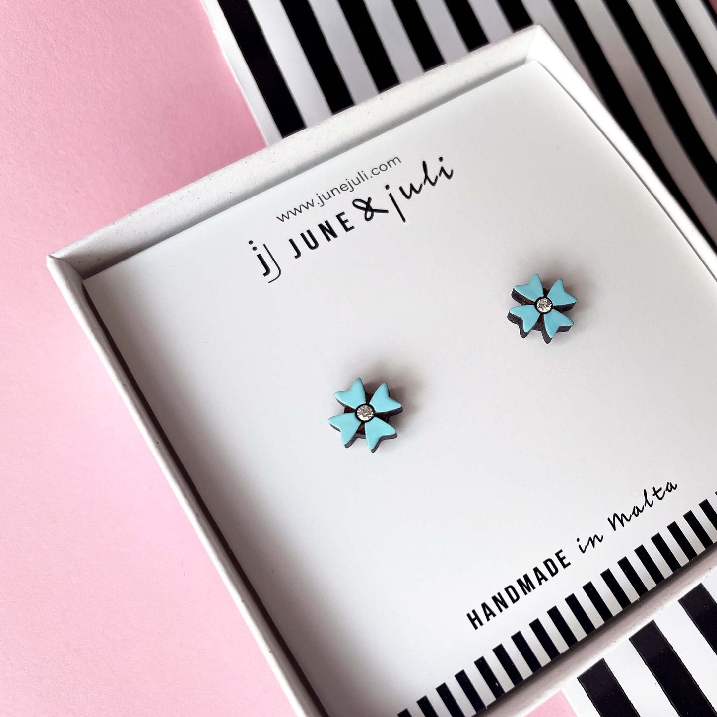 Maltese Cross Stud Earrings