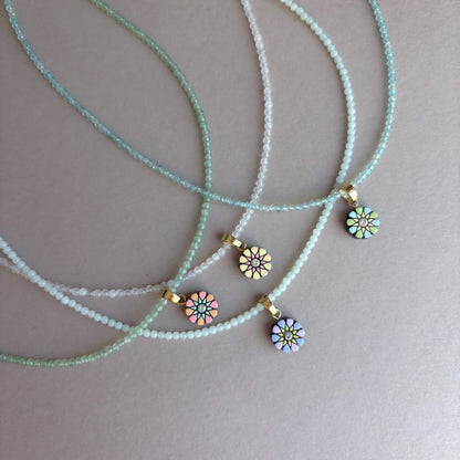 Ronda Necklace with Gemstone Beads