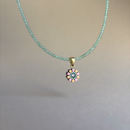 Ronda Necklace with Gemstone Beads