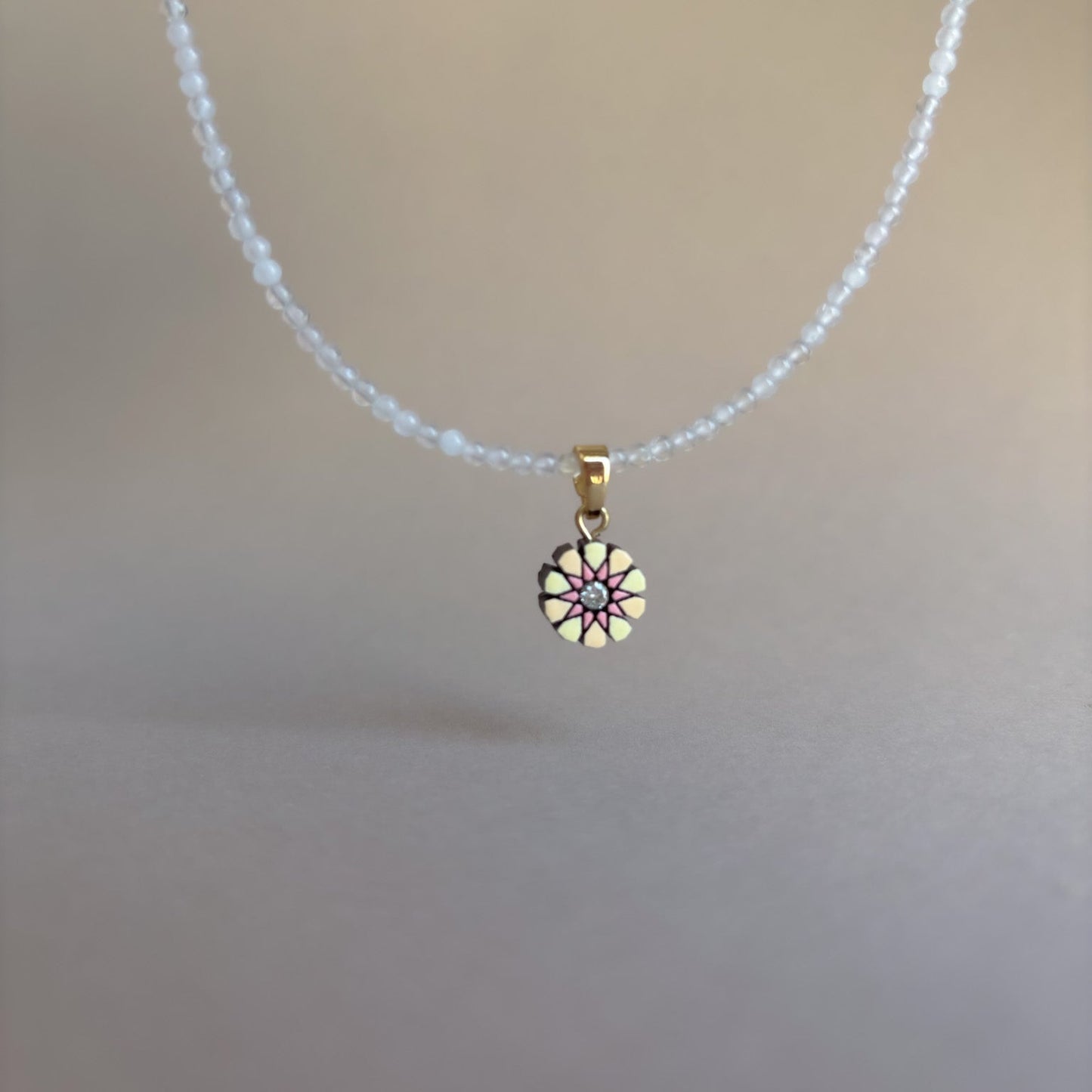 Ronda Necklace with Gemstone Beads