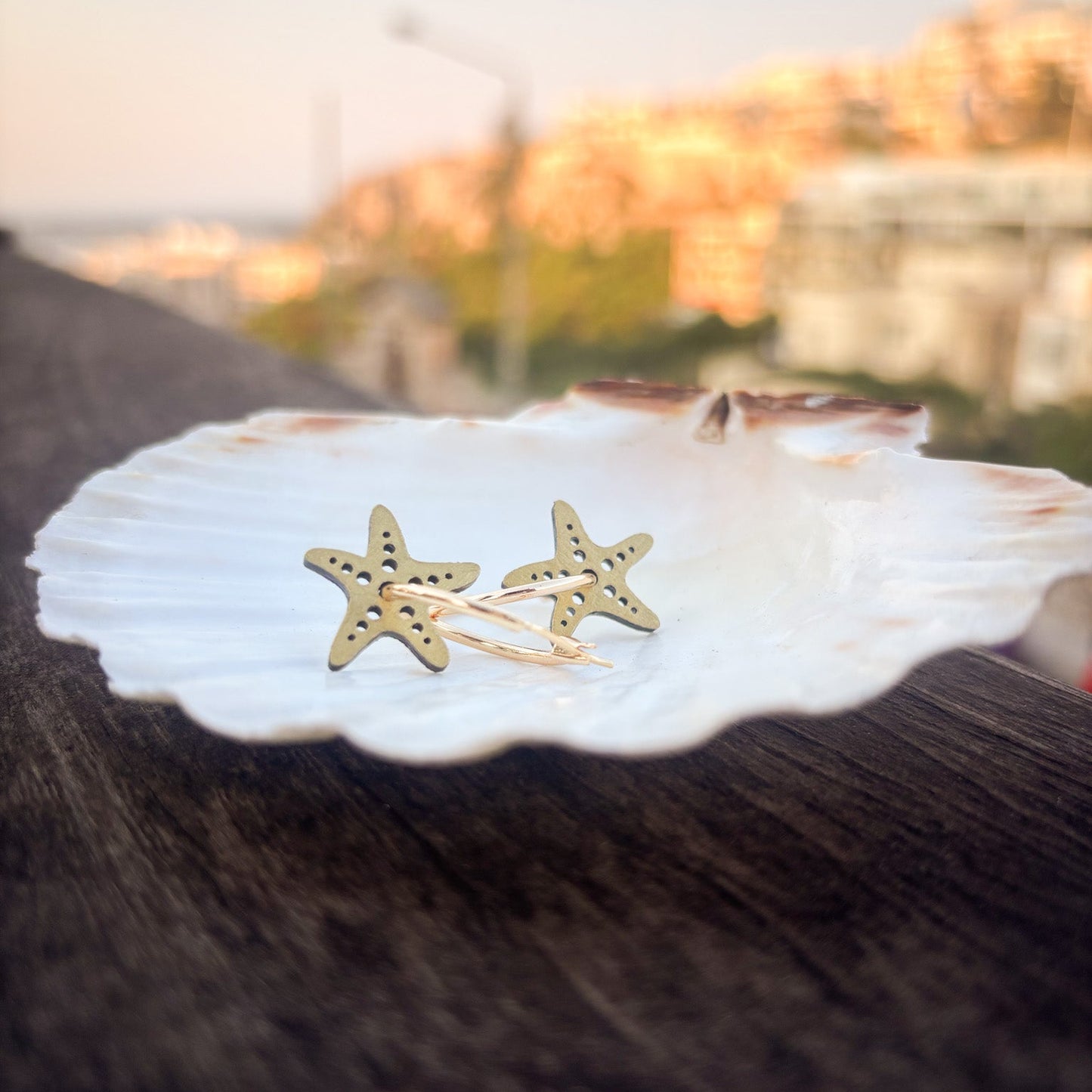 Reversible Starfish Hoops