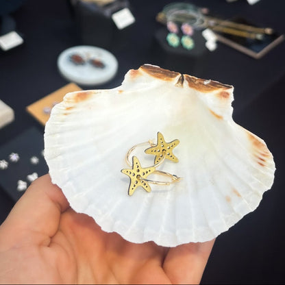 Reversible Starfish Hoops