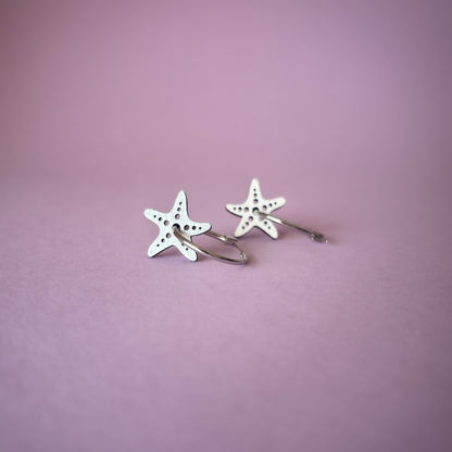 Reversible Starfish Hoops