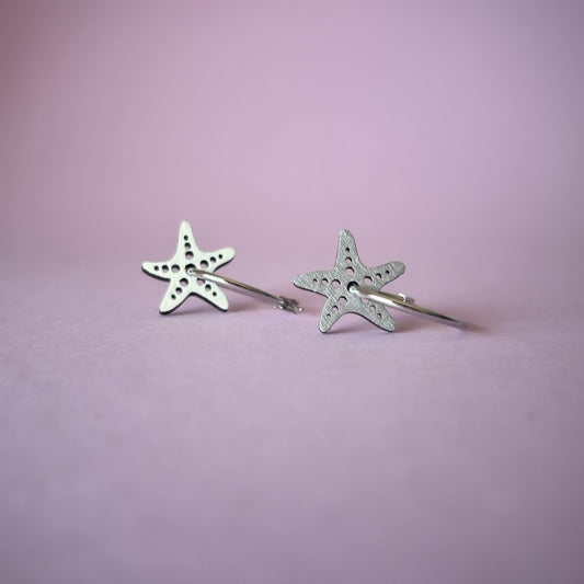 Reversible Starfish Hoops