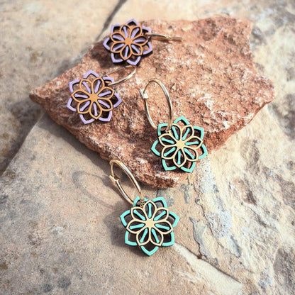 Gabi Flower Hoops