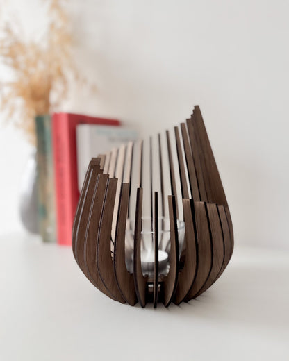 Wooden Candle Holders - Spiral in 3 sizes