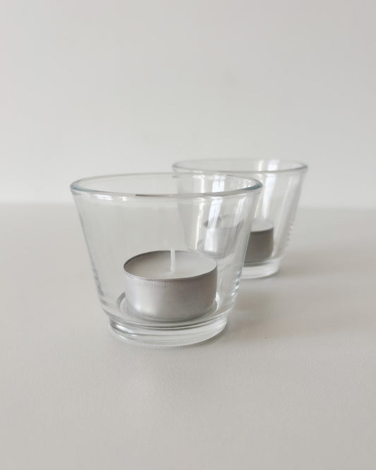 Glass Tea Light Holder (for use in our Candle Holders)