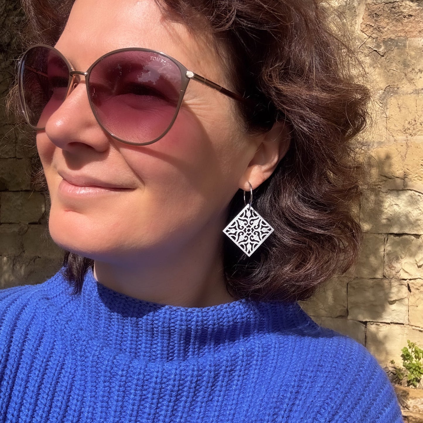 Carmen Hoops in Silver