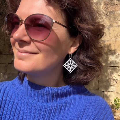 Carmen Hoops in Silver