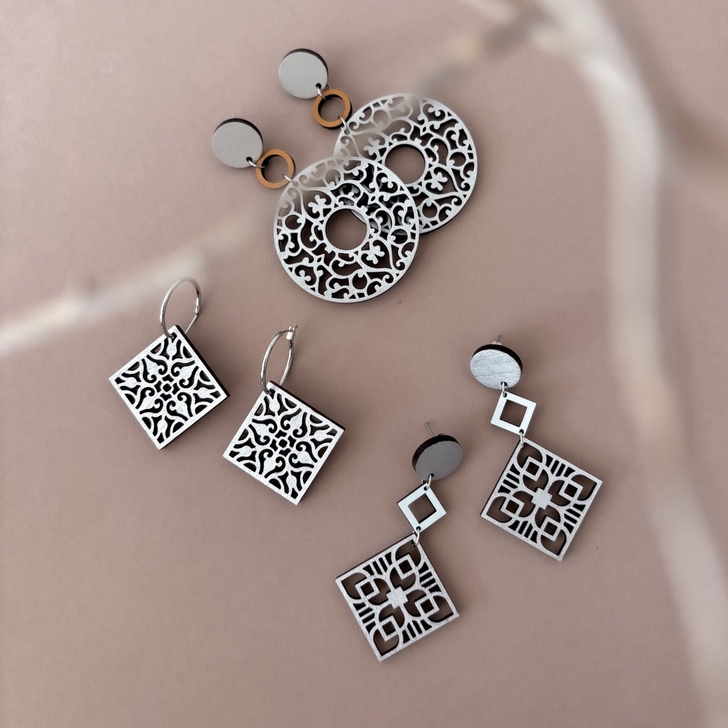 Carmen Hoops in Silver