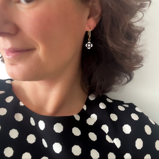 Clover Hoops in Black & White