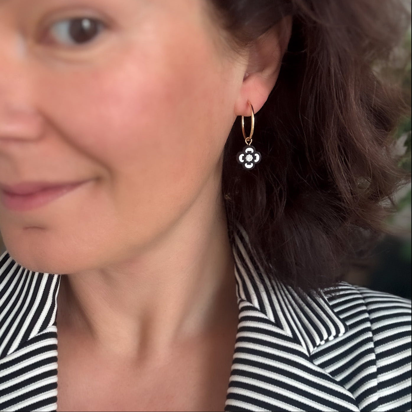 Clover Hoops in Black & White