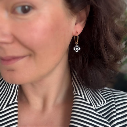 Clover Hoops in Black & White