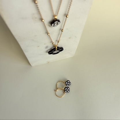 Clover Hoops in Black & White