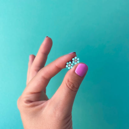 Daisy Flower Stud Earrings in Summer Pastel Colors